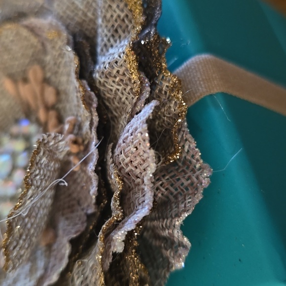 Tieks box and 2 color burlap flower topper - Picture 6 of 7